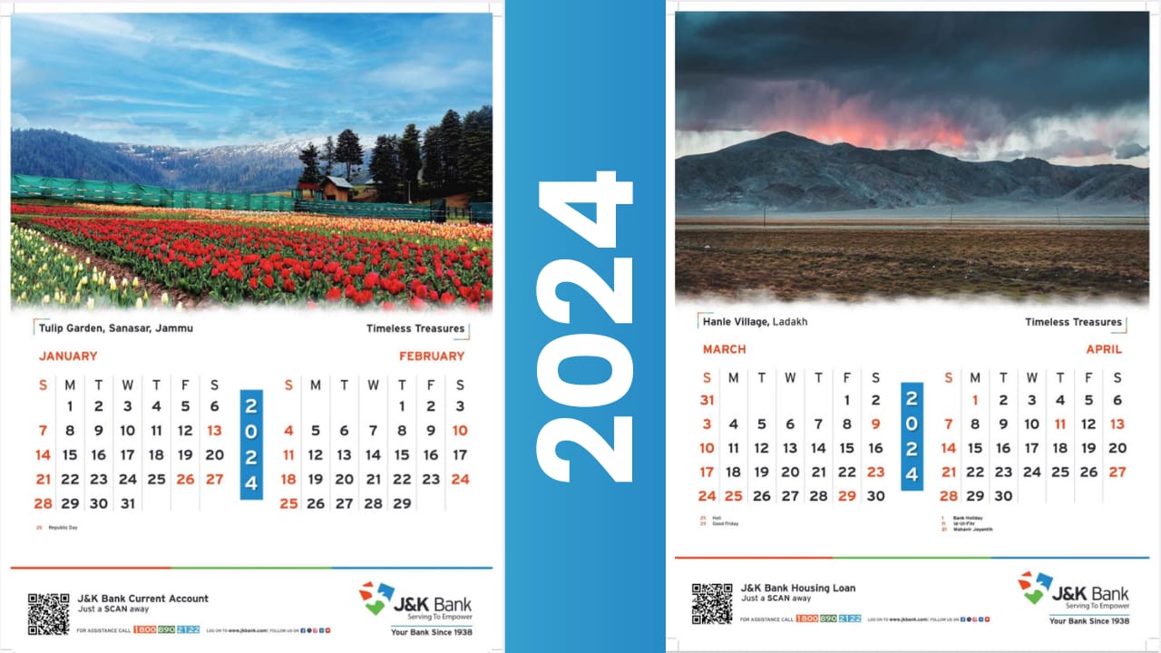 J&K Bank Releases Calendar for 2024 Download Now jkssb.nic.in