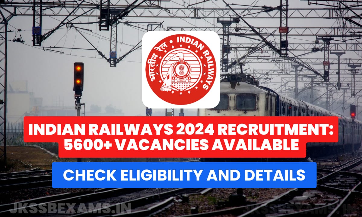 Indian Railways 2024 Recruitment: 5600+ Vacancies Available; Check ...